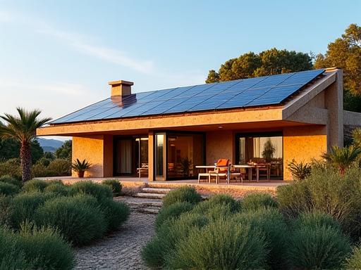 Alojamiento ecológico con energía solar